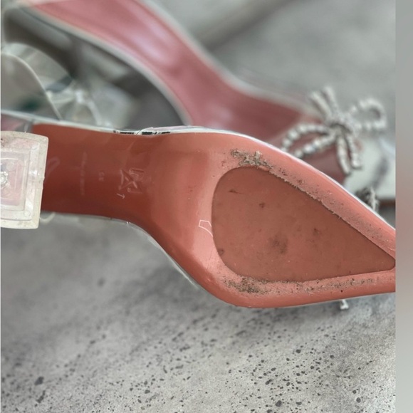 Elegant Silver and Pink Women's Heels - Picture 3 of 7